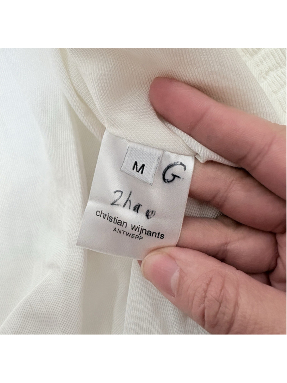 Christian Wijnants Textured Bomber Jacket Ivory White Minimalist Wool Size M - Picture 7 of 9